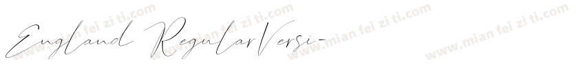 England RegularVersi字体转换